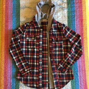 🌼 Ci Sono by Cavalini plaid hooded jacket 🌼